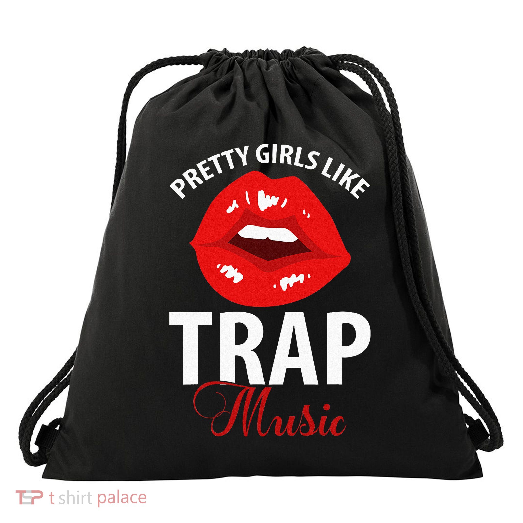 Trap Music Party Design Of Pretty Girls Like Trap Music Drawstring Bag