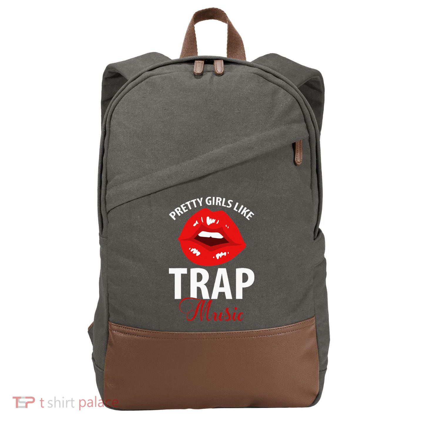 Trap Music Party Design Of Pretty Girls Like Trap Music Cotton Canvas Backpack