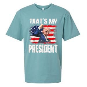 ThatS My President Trump 2024 Sueded Cloud Jersey T-Shirt