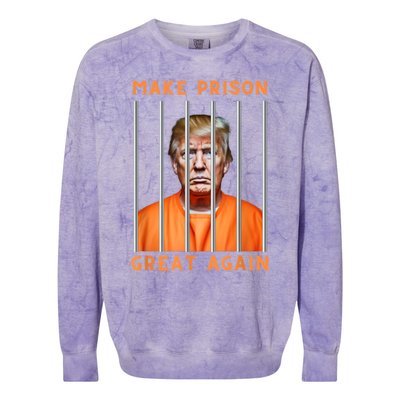 Trump Make Prison Great Again Colorblast Crewneck Sweatshirt