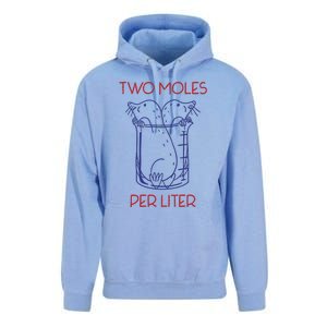 Two Moles Per Liter Funny Chemistry Science AvogadroS Day Meme Unisex Surf Hoodie