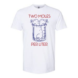 Two Moles Per Liter Funny Chemistry Science AvogadroS Day Meme Softstyle CVC T-Shirt