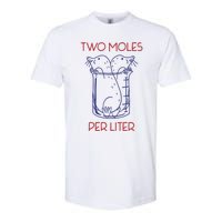 Two Moles Per Liter Funny Chemistry Science AvogadroS Day Meme Softstyle CVC T-Shirt