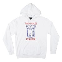 Two Moles Per Liter Funny Chemistry Science AvogadroS Day Meme Hoodie