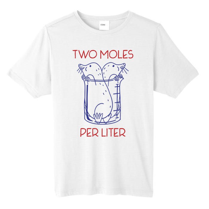 Two Moles Per Liter Funny Chemistry Science AvogadroS Day Meme Tall Fusion ChromaSoft Performance T-Shirt