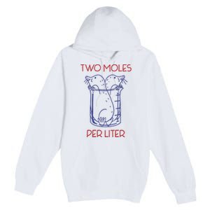 Two Moles Per Liter Funny Chemistry Science AvogadroS Day Meme Premium Pullover Hoodie