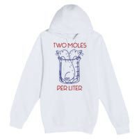 Two Moles Per Liter Funny Chemistry Science AvogadroS Day Meme Premium Pullover Hoodie