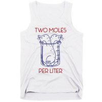 Two Moles Per Liter Funny Chemistry Science AvogadroS Day Meme Tank Top