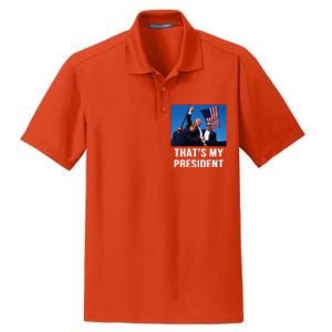 ThatS My President Trump 2024 Dry Zone Grid Polo