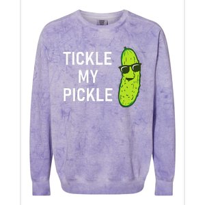 Tickle My Pickle Funny Jokes Sarcastic Colorblast Crewneck Sweatshirt