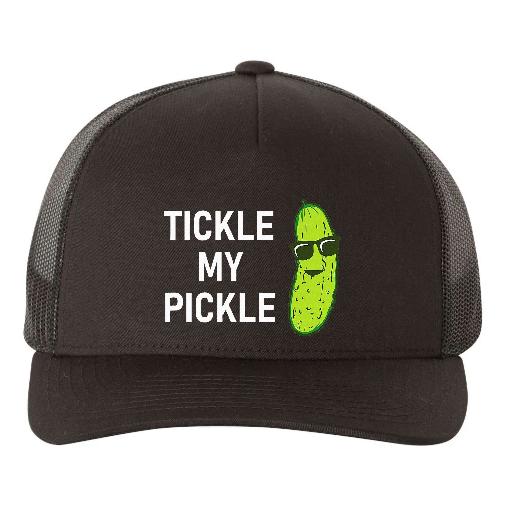 Tickle My Pickle Funny Jokes Sarcastic Yupoong Adult 5-Panel Trucker Hat