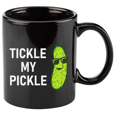 Tickle My Pickle Funny Jokes Sarcastic 11oz C Handle Ceramic Mug