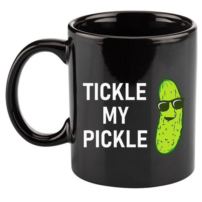 Tickle My Pickle Funny Jokes Sarcastic 11oz C Handle Ceramic Mug