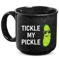 Tickle My Pickle Funny Jokes Sarcastic 15oz Campfire Ceramic Mug