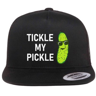 Tickle My Pickle Funny Jokes Sarcastic Flatbill Hat