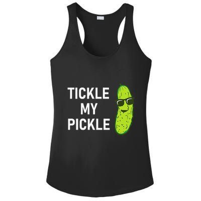 Tickle My Pickle Funny Jokes Sarcastic Ladies PosiCharge Competitor Racerback Tank