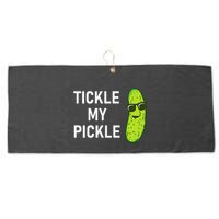 Tickle My Pickle Funny Jokes Sarcastic Large Microfiber Waffle Golf Towel
