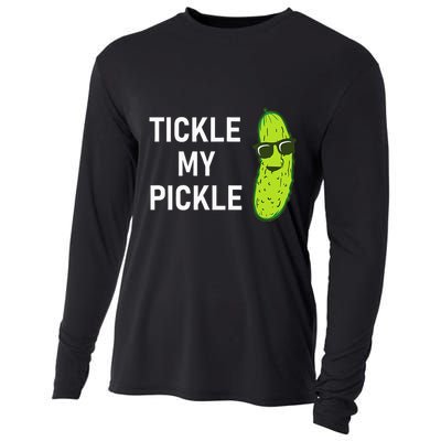 Tickle My Pickle Funny Jokes Sarcastic Cooling Performance Long Sleeve Crew