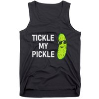 Tickle My Pickle Funny Jokes Sarcastic Tank Top