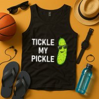 Tickle My Pickle Funny Jokes Sarcastic Tank Top