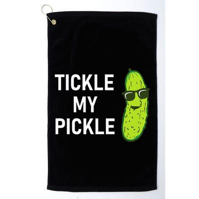 Tickle My Pickle Funny Jokes Sarcastic Golf Towel