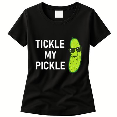Tickle My Pickle Funny Jokes Sarcastic Womens T-Shirt