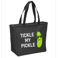 Tickle My Pickle Funny Jokes Sarcastic Zip Tote Bag