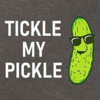 Tickle My Pickle Funny Jokes Sarcastic Cotton Canvas Backpack
