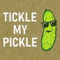 Tickle My Pickle Funny Jokes Sarcastic Garment-Dyed Women's Muscle Tee