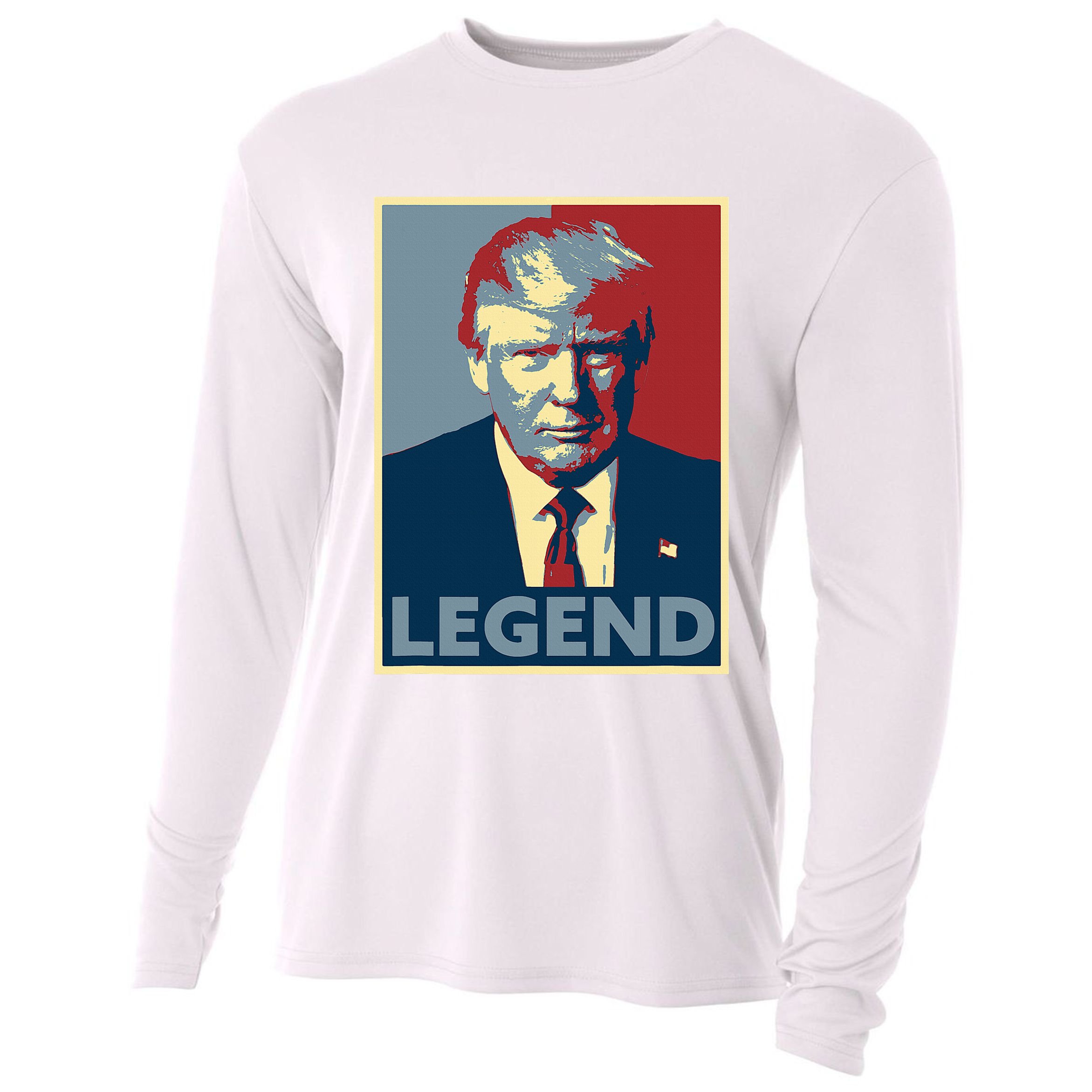 Trump Mugshot Poster The Mugshot Cooling Performance Long Sleeve Crew