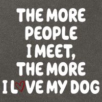 The More People I Meet The More I Love My Dog Cotton Canvas Backpack