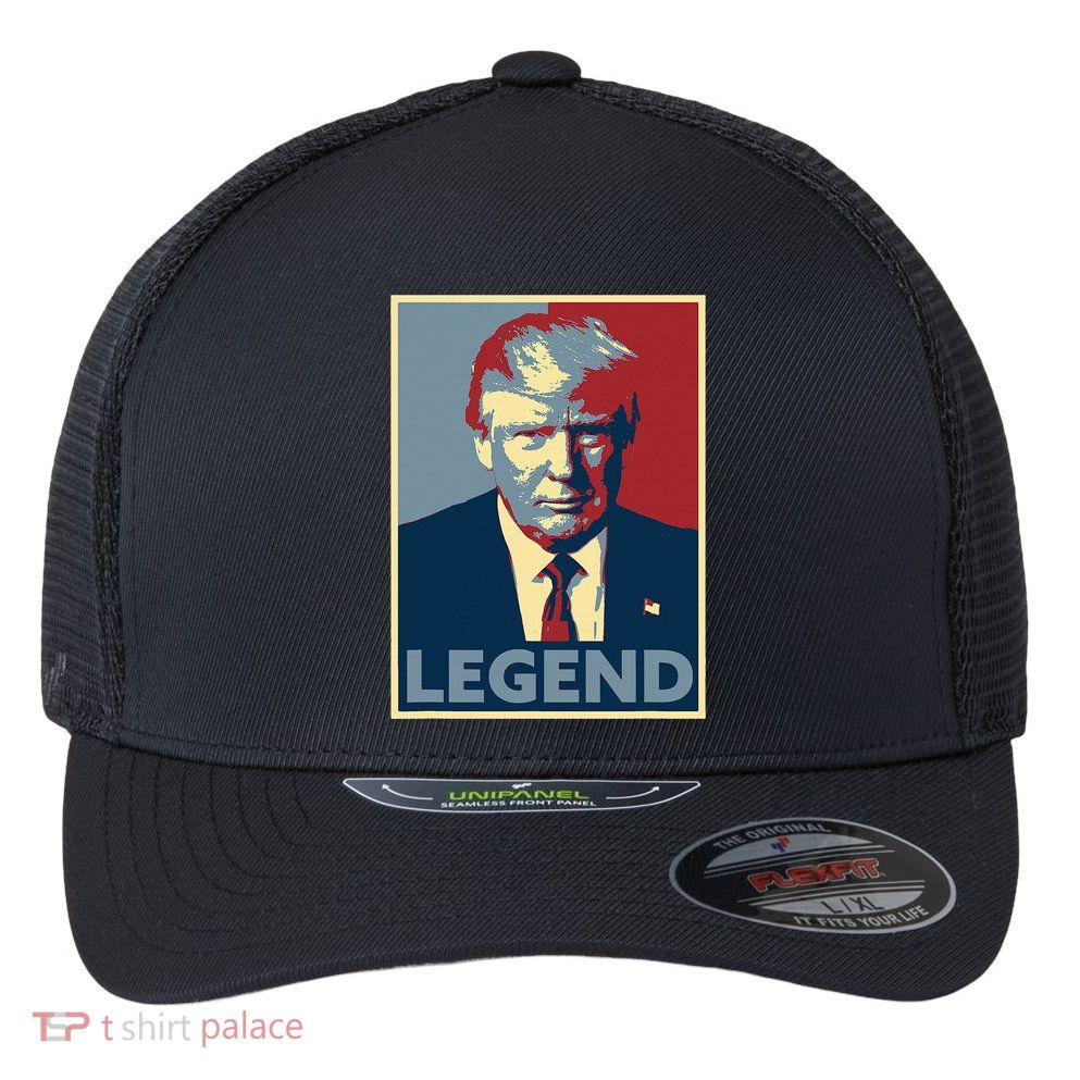 Trump Mugshot Poster The Mugshot Flexfit Unipanel Trucker Cap