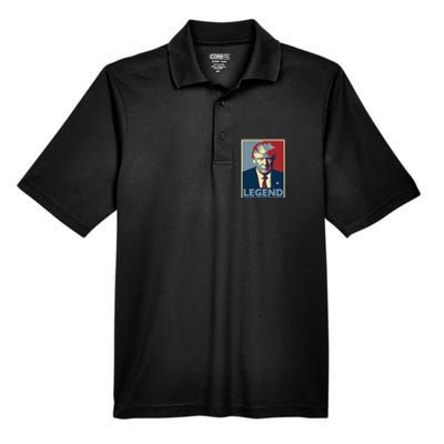 Trump Mugshot Poster The Mugshot Men's Origin Performance Piqué Polo