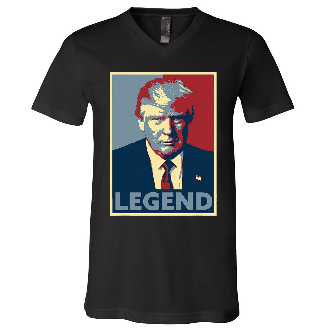 Trump Mugshot Poster The Mugshot V-Neck T-Shirt