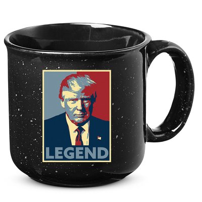 Trump Mugshot Poster The Mugshot 15oz Campfire Ceramic Mug