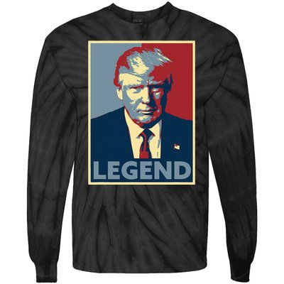 Trump Mugshot Poster The Mugshot Tie-Dye Long Sleeve Shirt