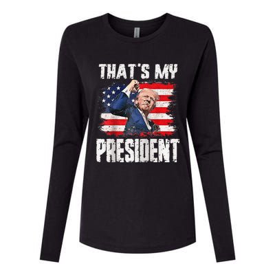 ThatS My President Raglan Womens Cotton Relaxed Long Sleeve T-Shirt