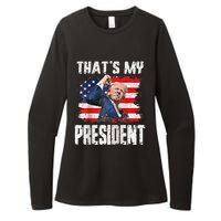 ThatS My President Raglan Womens CVC Long Sleeve Shirt