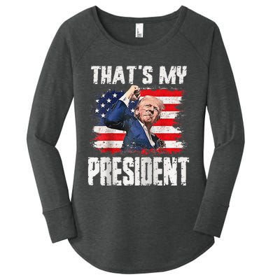 ThatS My President Raglan Women's Perfect Tri Tunic Long Sleeve Shirt