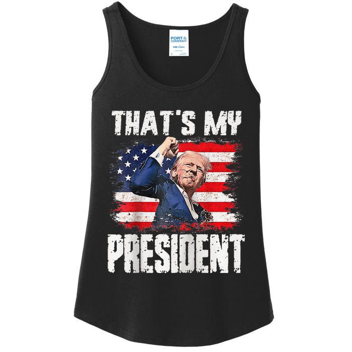 ThatS My President Raglan Ladies Essential Tank