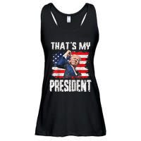 ThatS My President Raglan Ladies Essential Flowy Tank