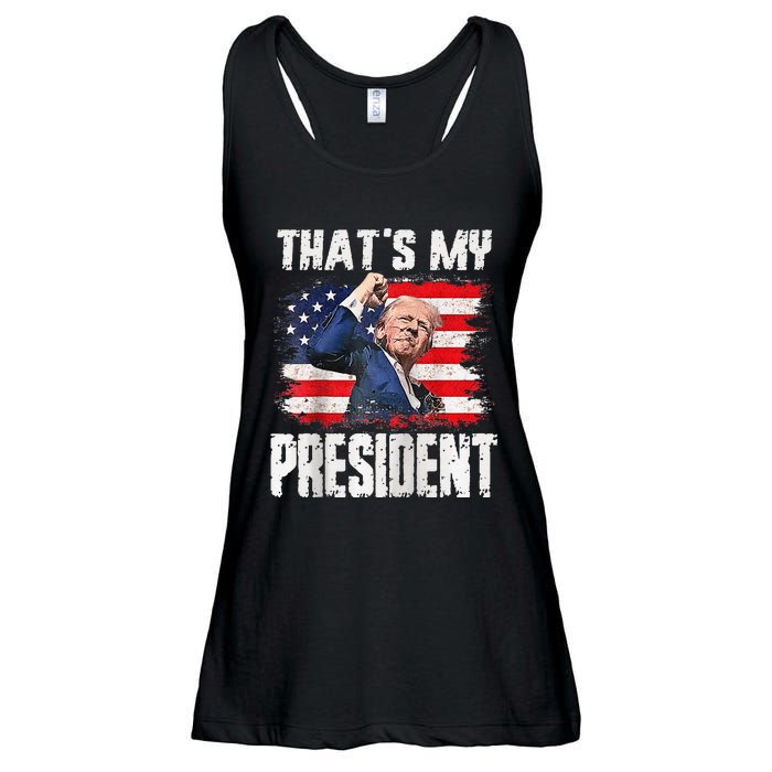 ThatS My President Raglan Ladies Essential Flowy Tank