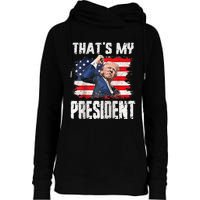 ThatS My President Raglan Womens Funnel Neck Pullover Hood