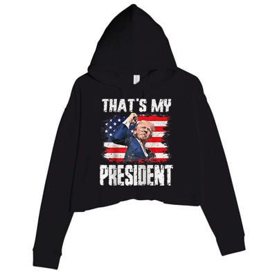 ThatS My President Raglan Crop Fleece Hoodie