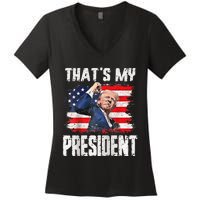 ThatS My President Raglan Women's V-Neck T-Shirt