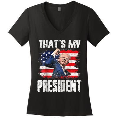 ThatS My President Raglan Women's V-Neck T-Shirt