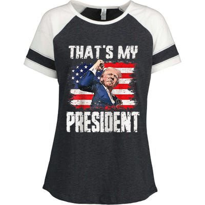 ThatS My President Raglan Enza Ladies Jersey Colorblock Tee