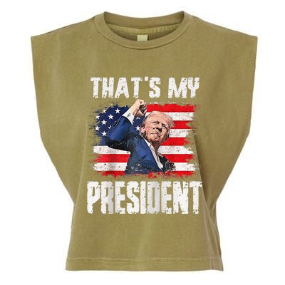 ThatS My President Raglan Garment-Dyed Women's Muscle Tee