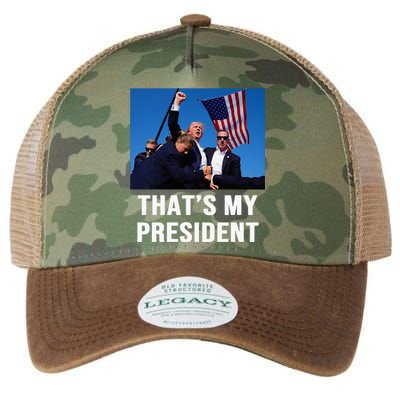 ThatS My President Trump Rally Shooter Mug Shot Trump Legacy Tie Dye Trucker Hat