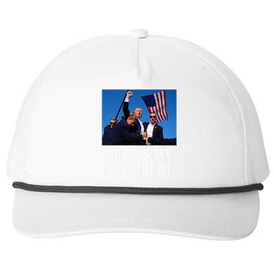 ThatS My President Trump Rally Shooter Mug Shot Trump Snapback Five-Panel Rope Hat